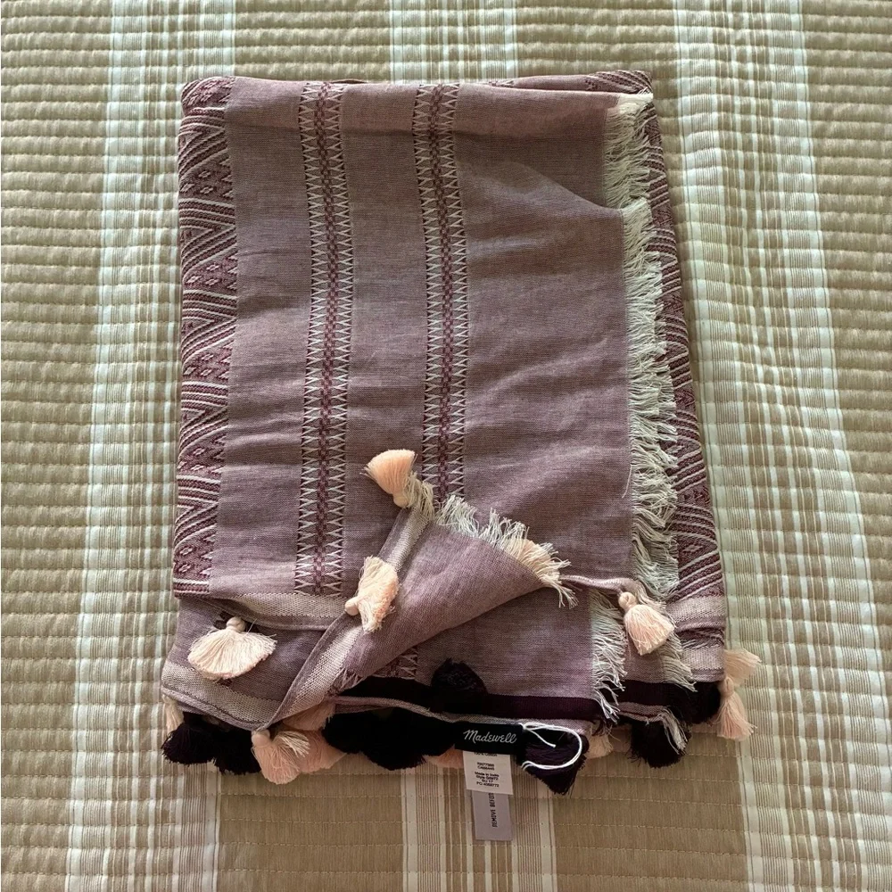 MADEWELL Cape Scarf with Tassels NWT - Picture 2 of 6